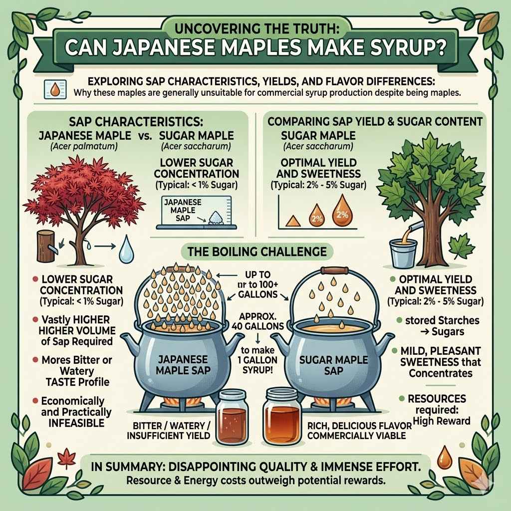 Japanese Maple Sap And Syrup Potential

