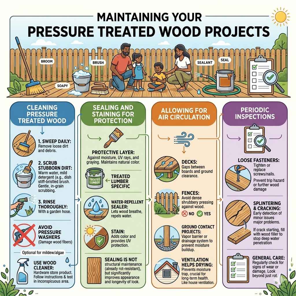 Maintaining Your Pressure Treated Wood Projects