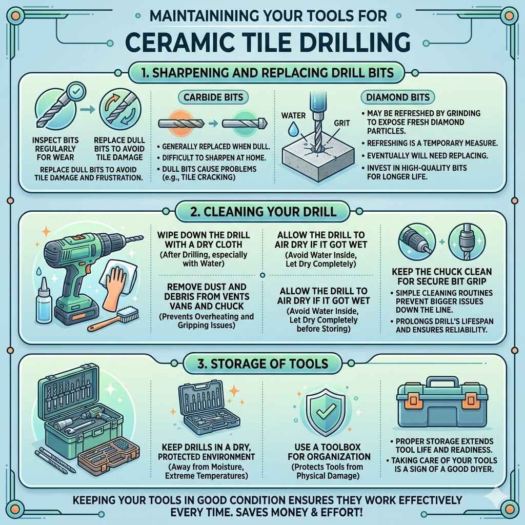 Maintaining Your Tools for Ceramic Tile Drilling