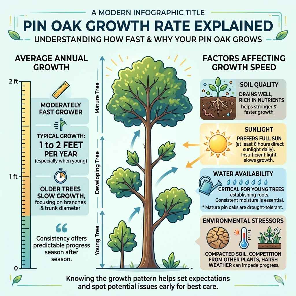 Pin Oak Growth Rate Explained
