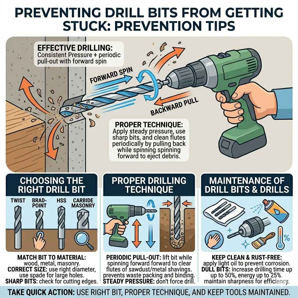 Preventing Drill Bits from Getting Stuck
