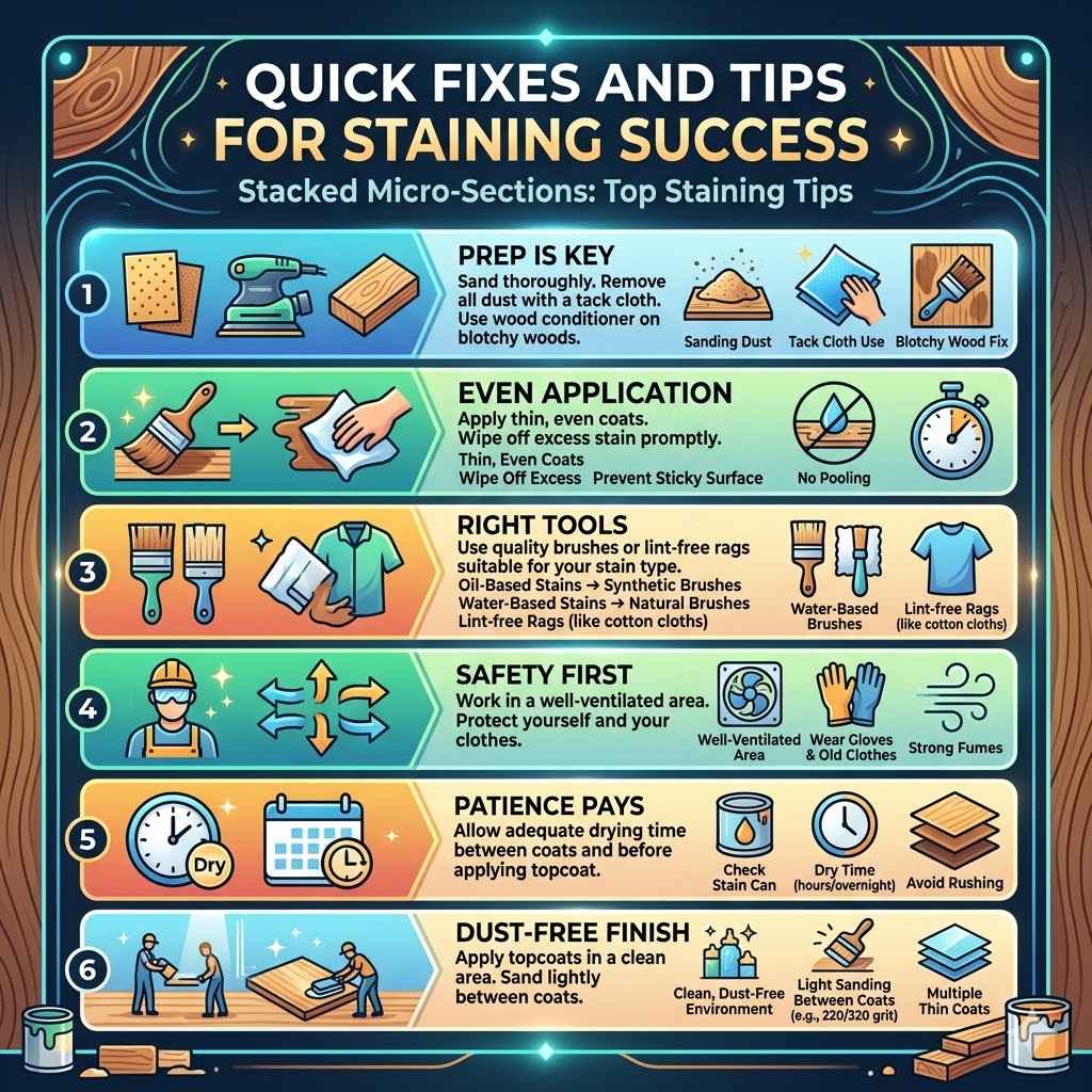 Quick Fixes and Tips for Staining Success