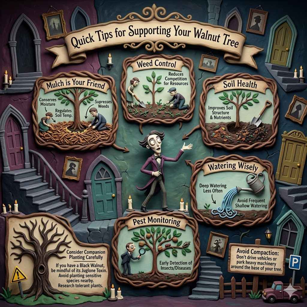 Quick Tips for Supporting Your Walnut Tree