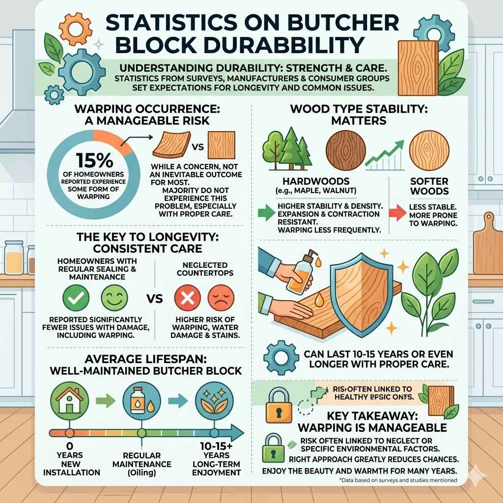 Statistics on Butcher Block Durability