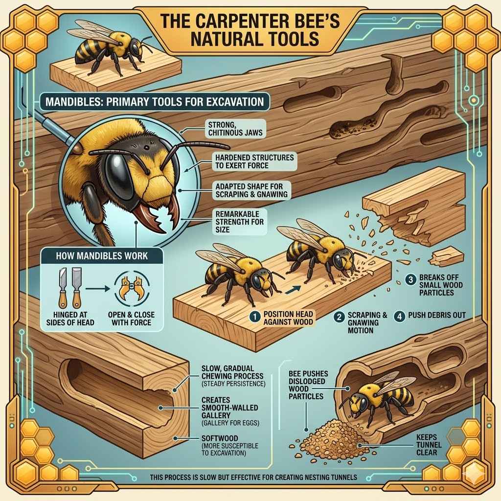 Natural oil-based carpenter bee repellent spray for outdoor wood