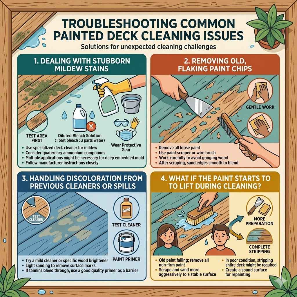 Troubleshooting Common Painted Deck Cleaning Issues