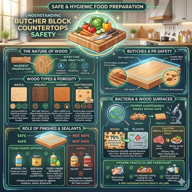 Are Butcher Block Countertops Food Safe