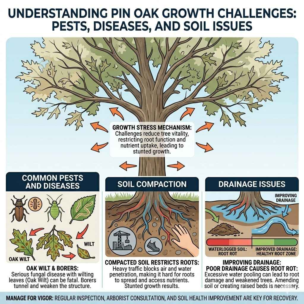 Understanding Pin Oak Growth Challenges
