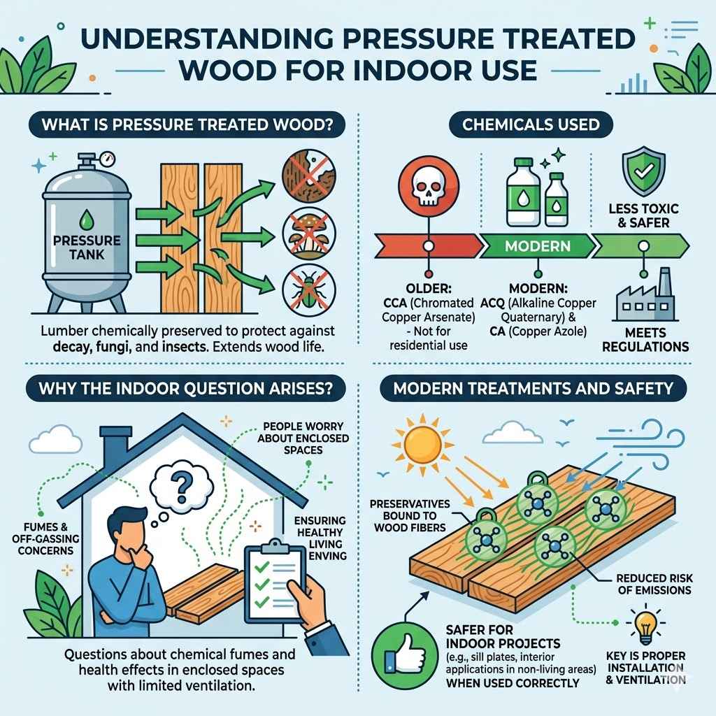Understanding Pressure Treated Wood For Indoor Use