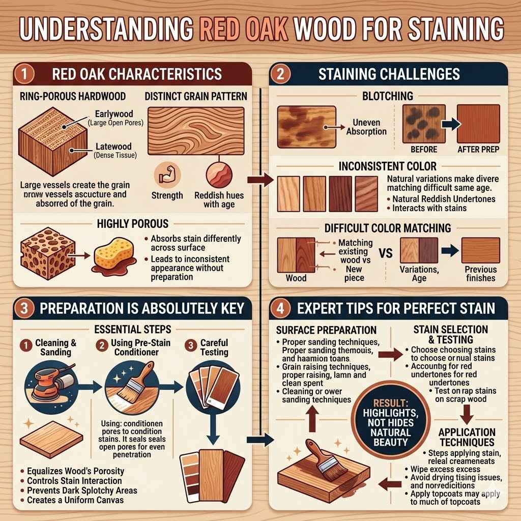 Understanding Red Oak Wood for Staining