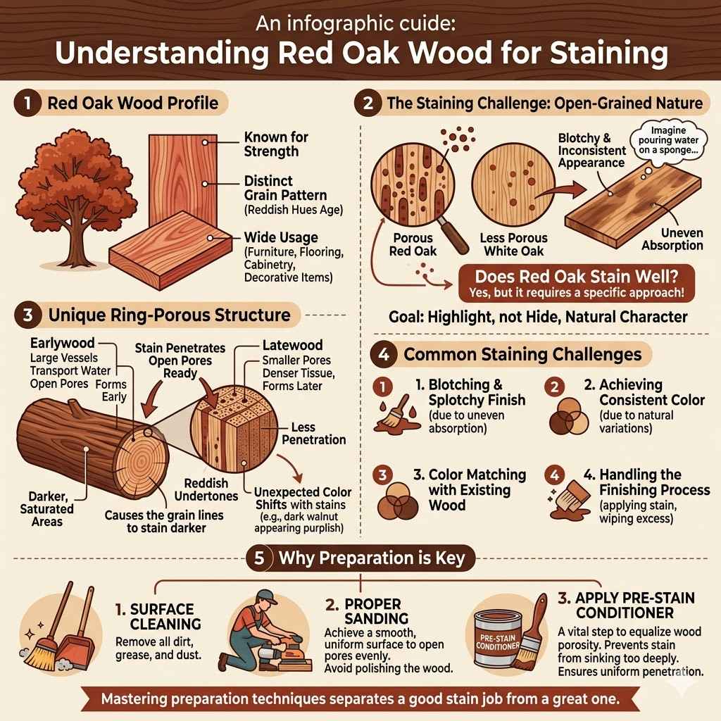 Understanding Red Oak Wood for Staining