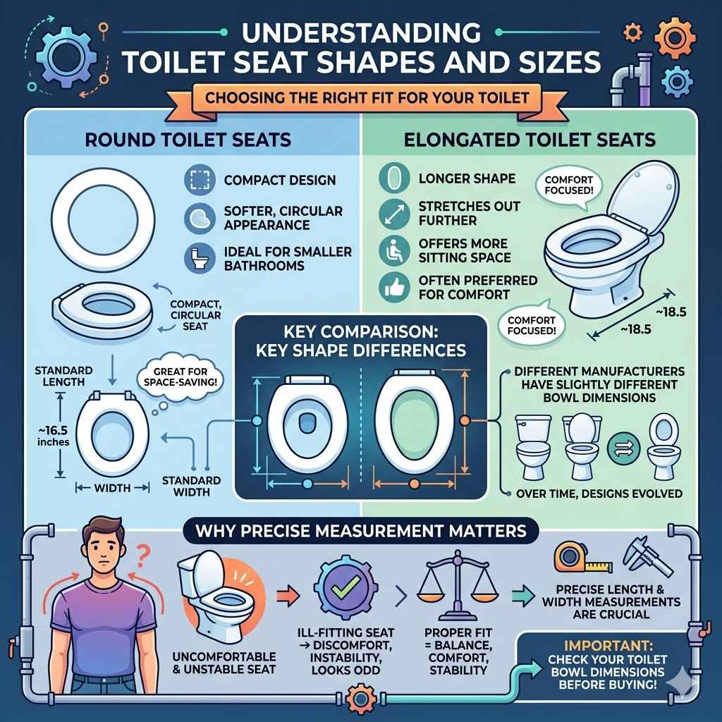 Understanding Toilet Seat Shapes and Sizes