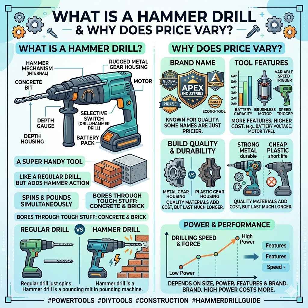 What Is a Hammer Drill and Why Does Price Vary?