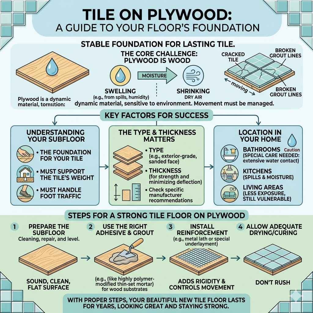 What Tile on Plywood Means for Your Floor