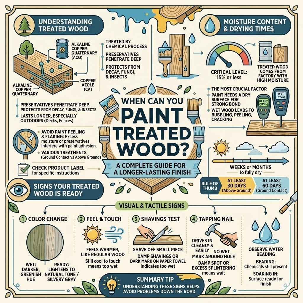 When Can You Paint Treated Wood