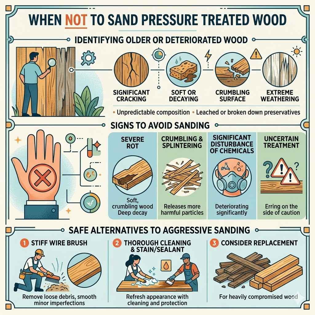 When Not To Sand Pressure Treated Wood