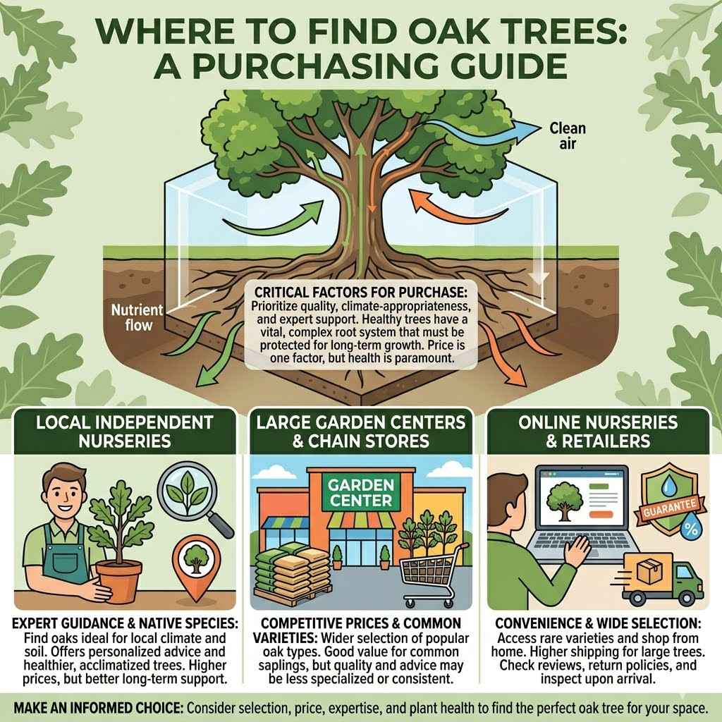 Where to Find Oak Trees