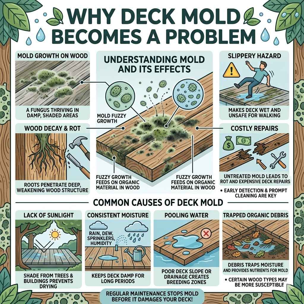 Why Deck Mold Becomes A Problem