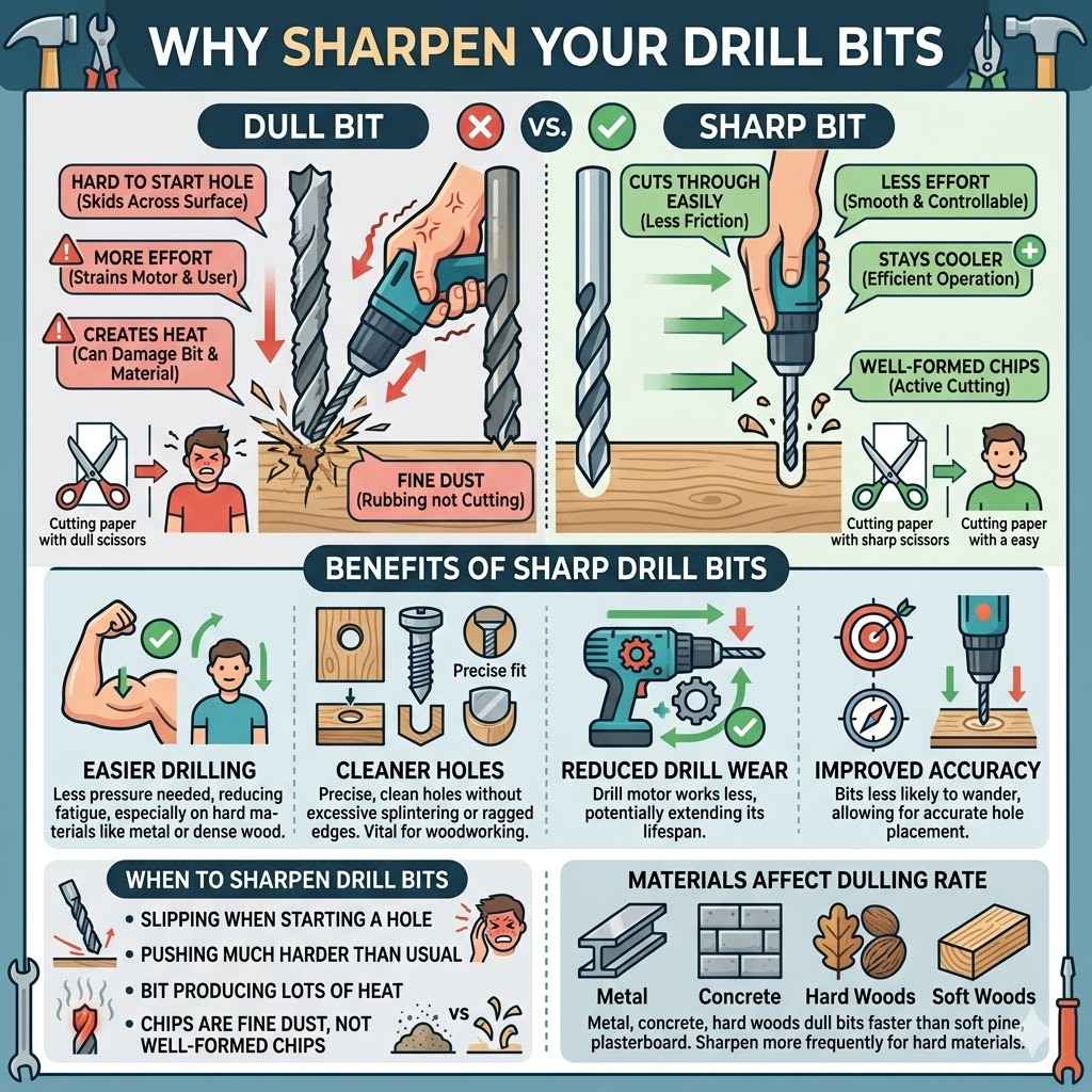 Why Sharpen Your Drill Bits
