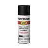 Rust-Oleum Stops Rust spray paint can, semi-gloss black