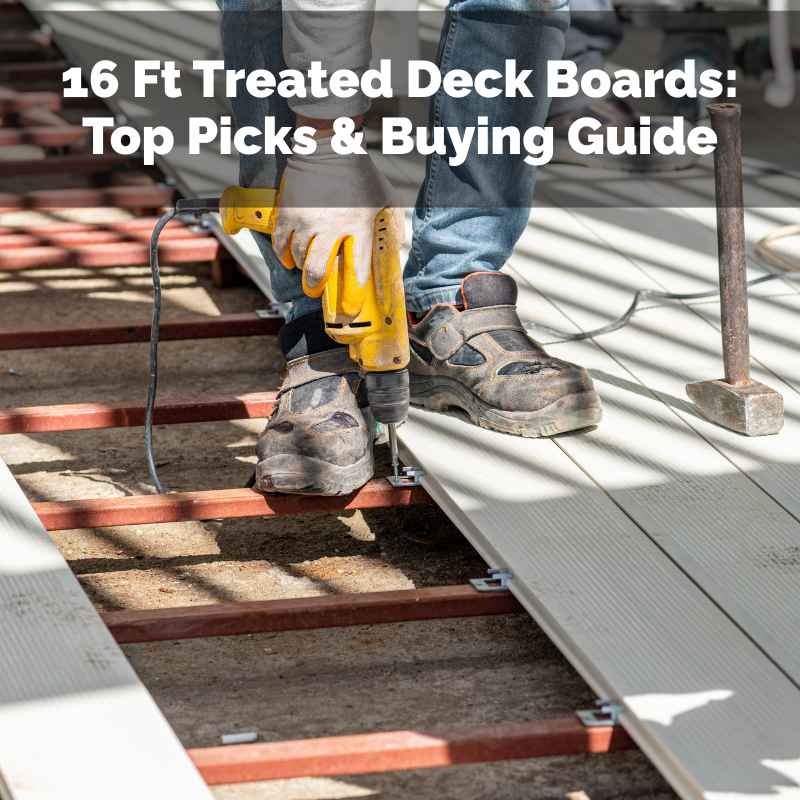 16 Ft Treated Deck Boards