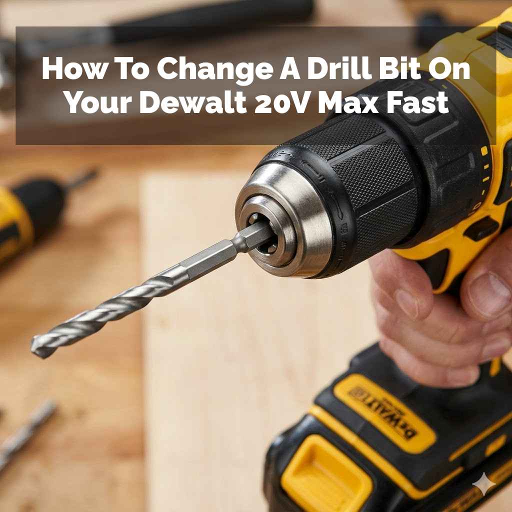 How To Change A Drill Bit On Your Dewalt 20V Max Fast