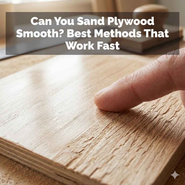 Can You Sand Plywood Smooth