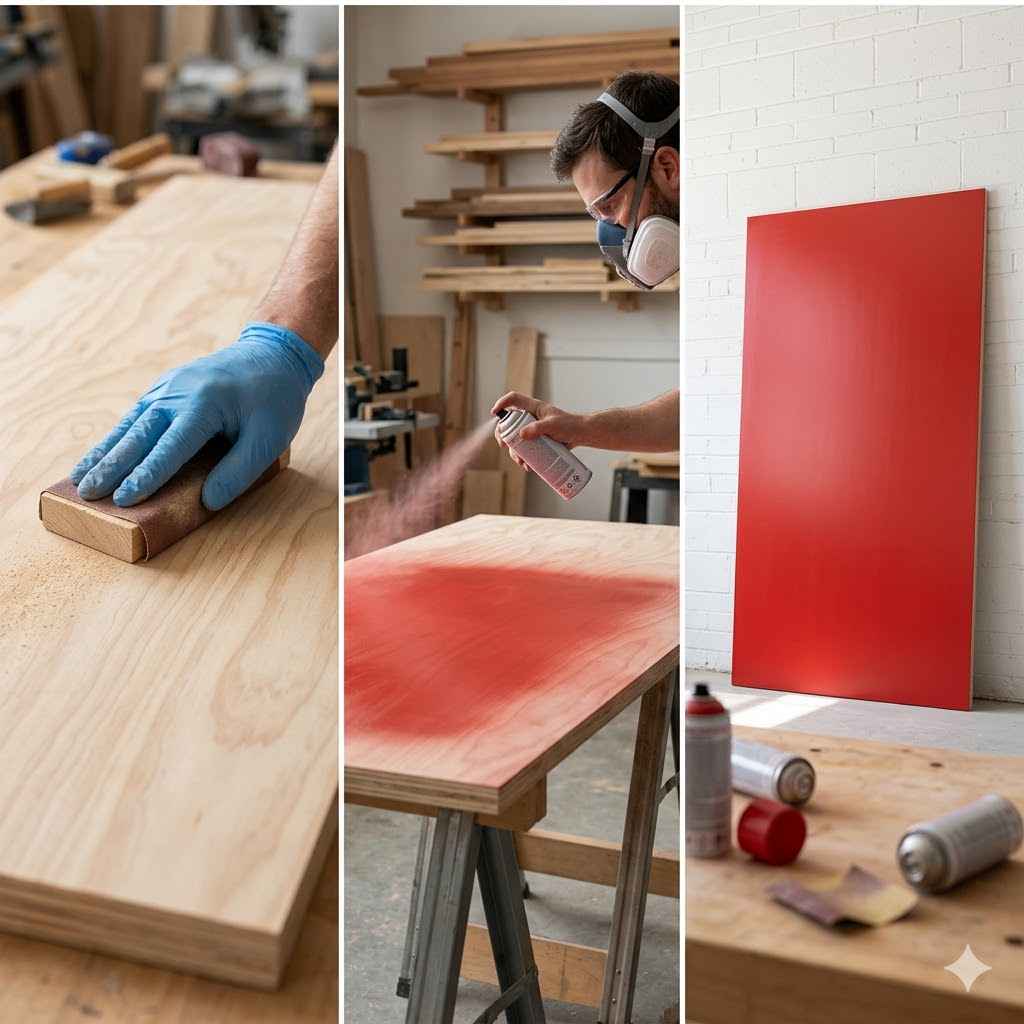 Can You Spray Paint Plywood