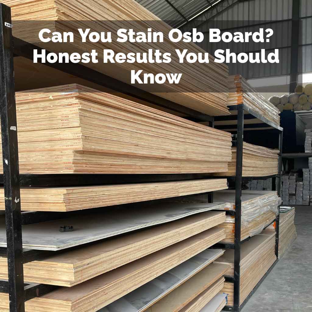 Can You Stain Osb Board