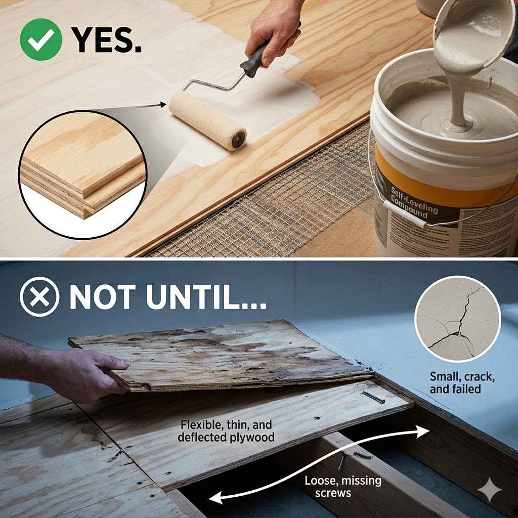 Can You Use Self Leveler On Plywood