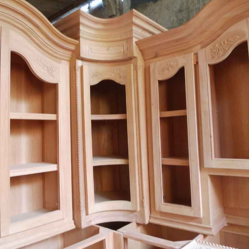 Cherry Wood Corner Cabinet
