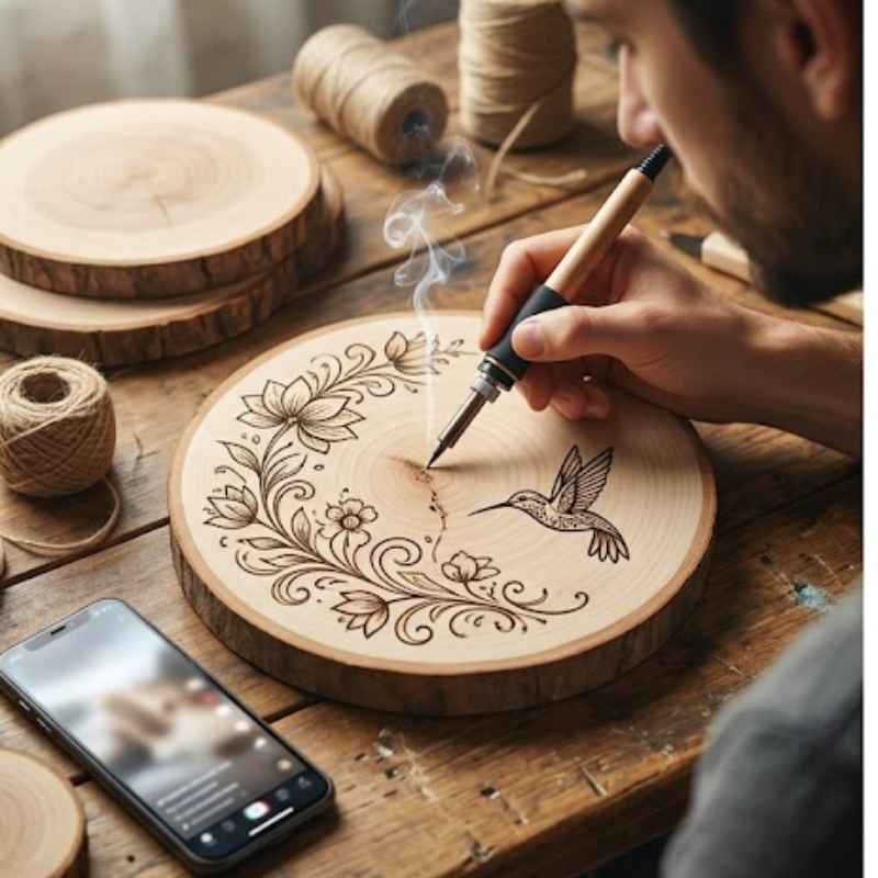 Custom Wood Burning On Tiktok