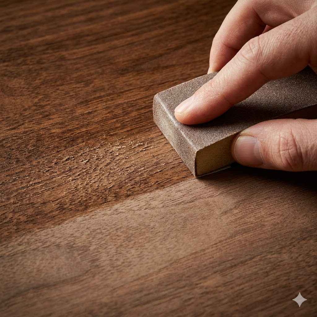 Do You Sand After Staining Before Poly