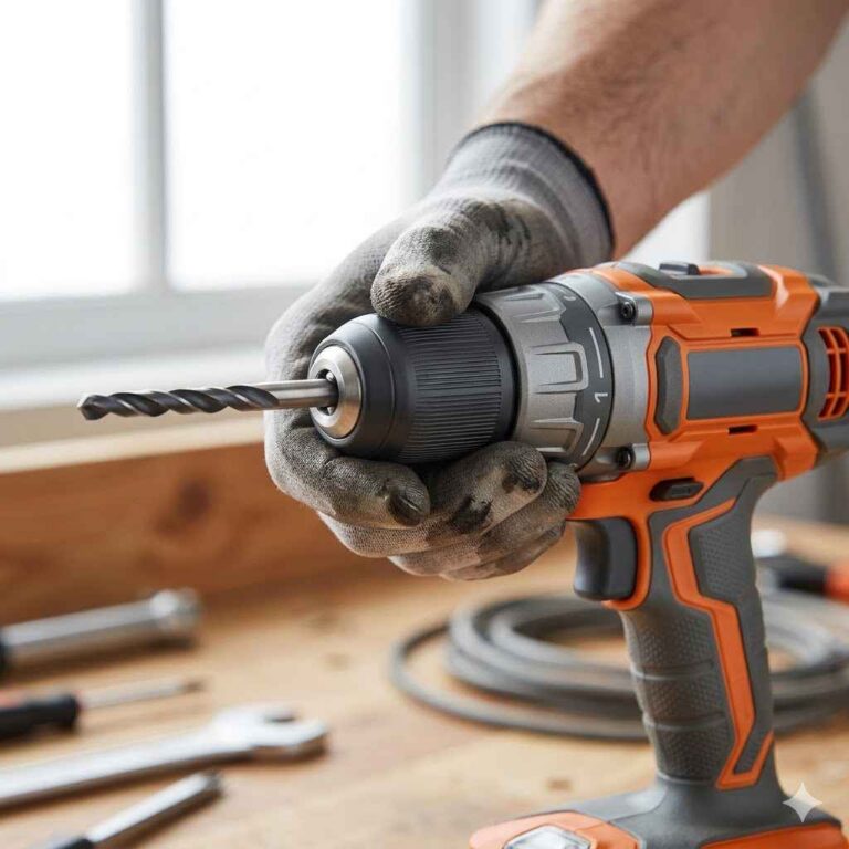 How To Change A Drill Head Safely And Without Any Tools