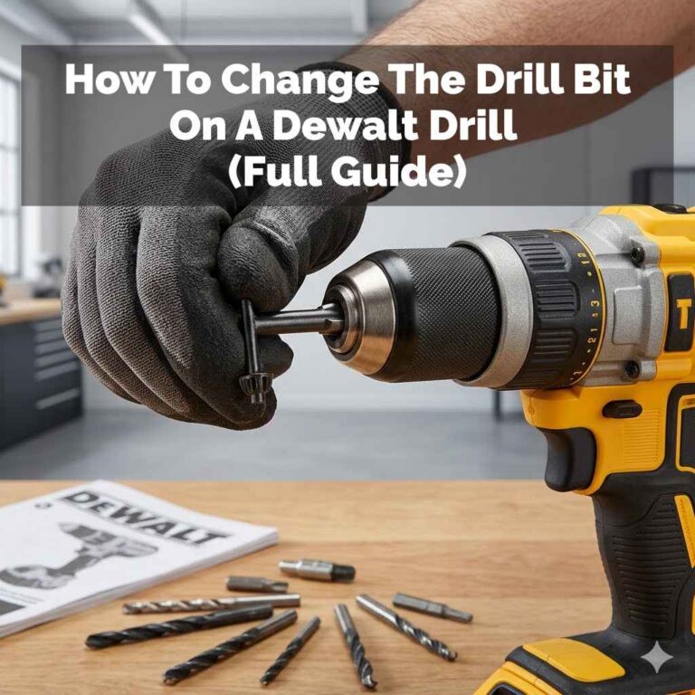 How To Change The Drill Bit On A Dewalt Drill