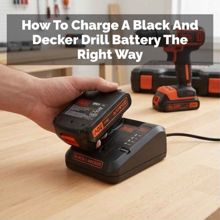 How To Charge A Black And Decker Drill Battery The Right Way