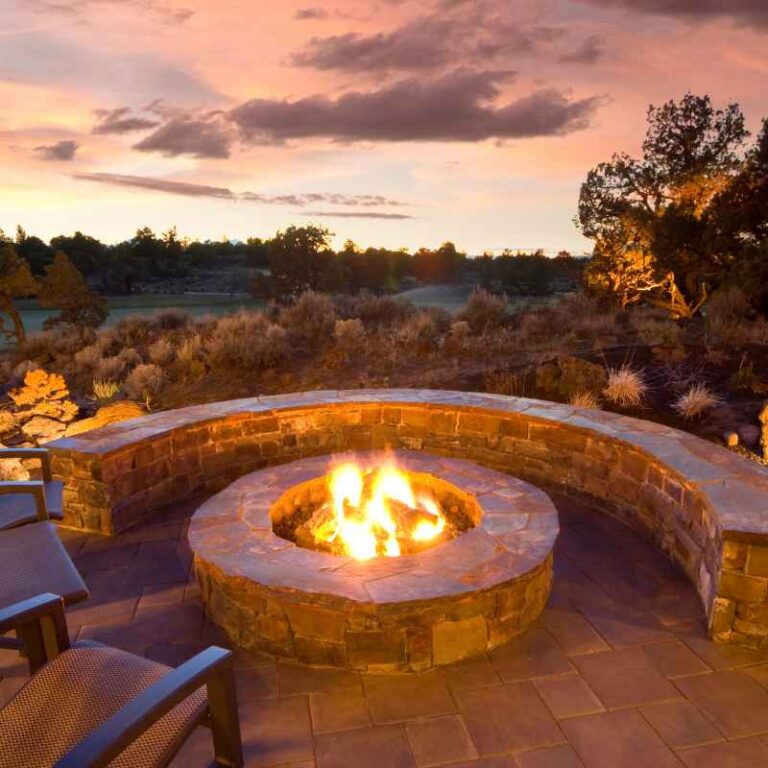 Sunken Fire Pit In Decking