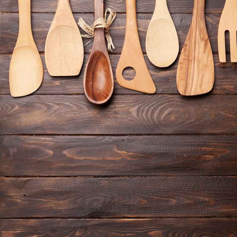 Teak Wood Cooking Utensils
