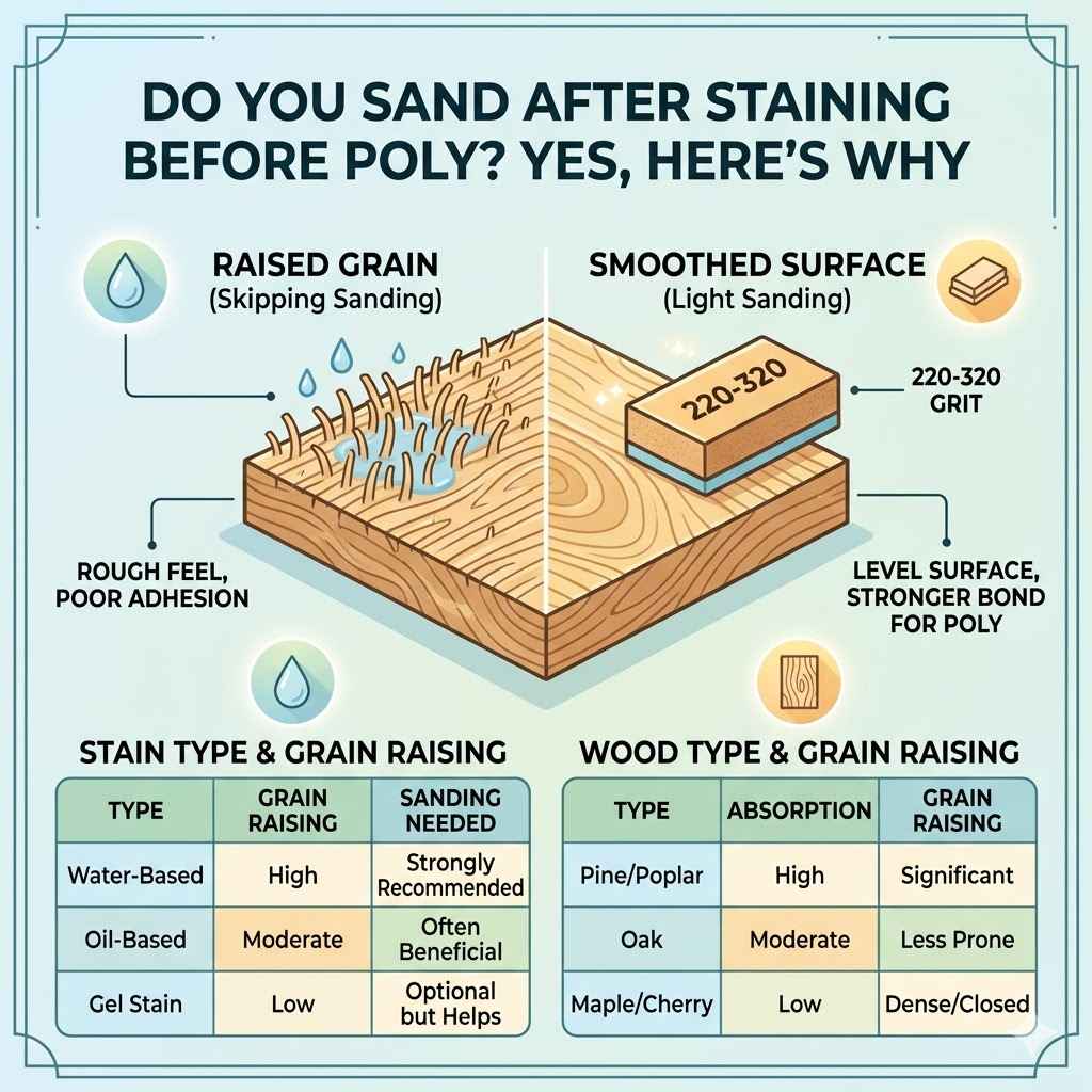 The Why Behind Sanding After Staining