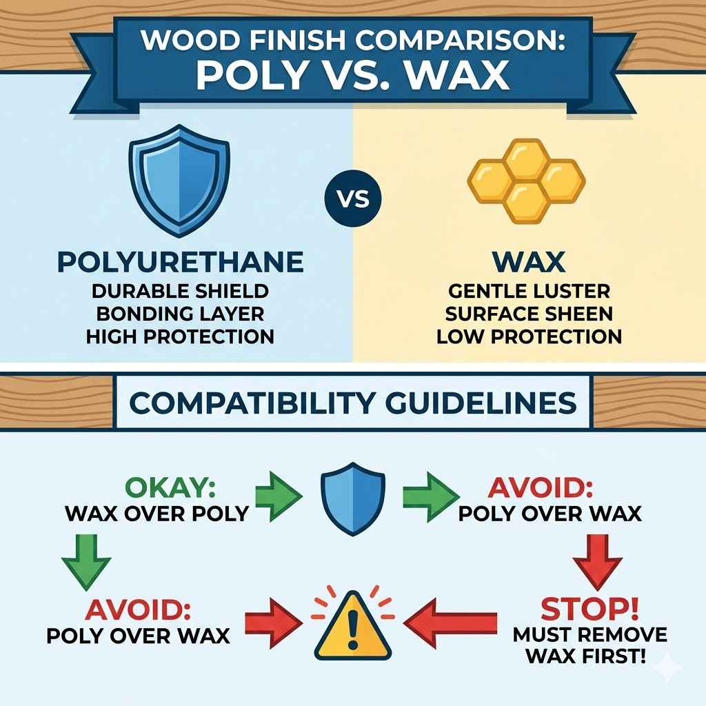 Understanding Polyurethane and Wax on Wood