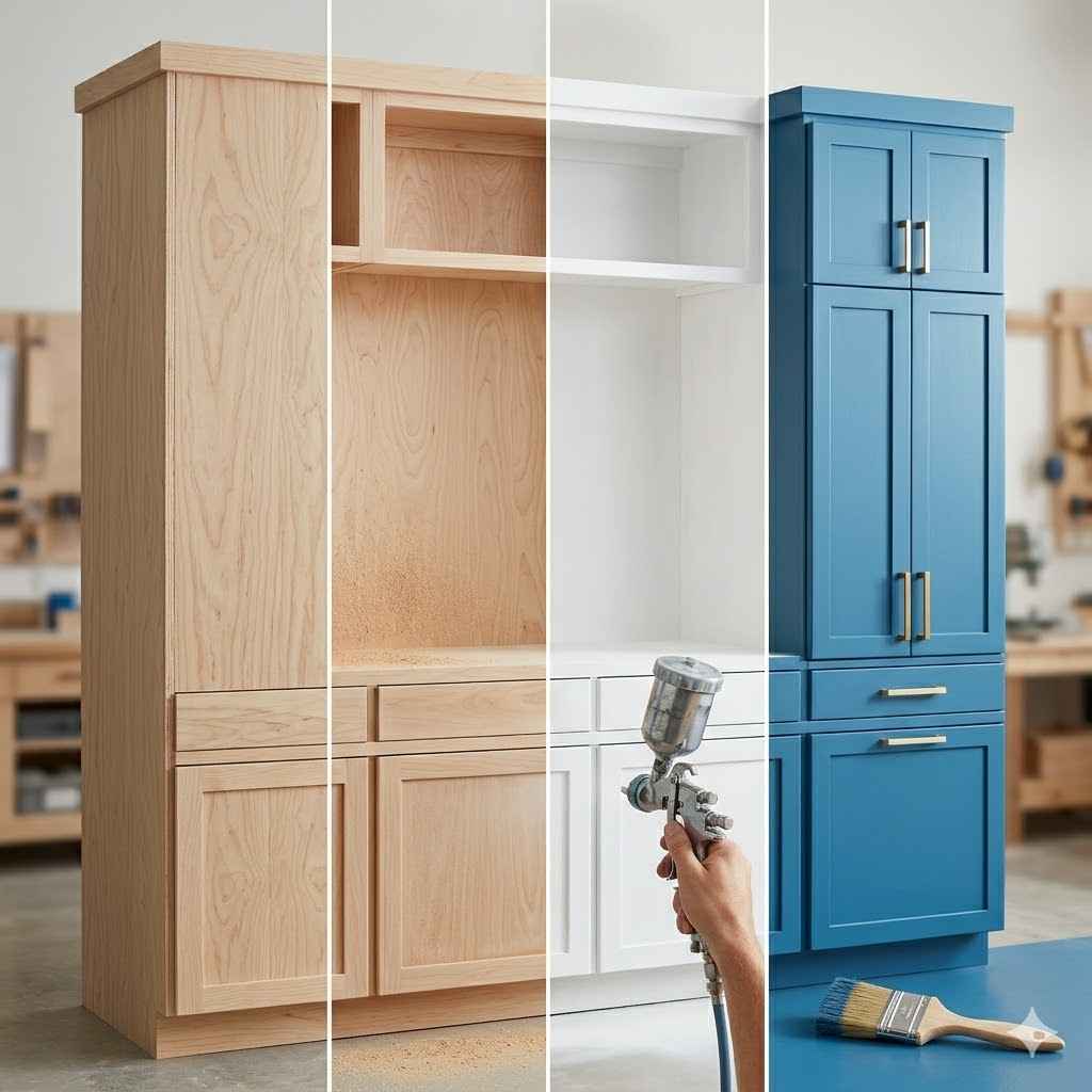 What It Means to Paint Plywood Cabinets