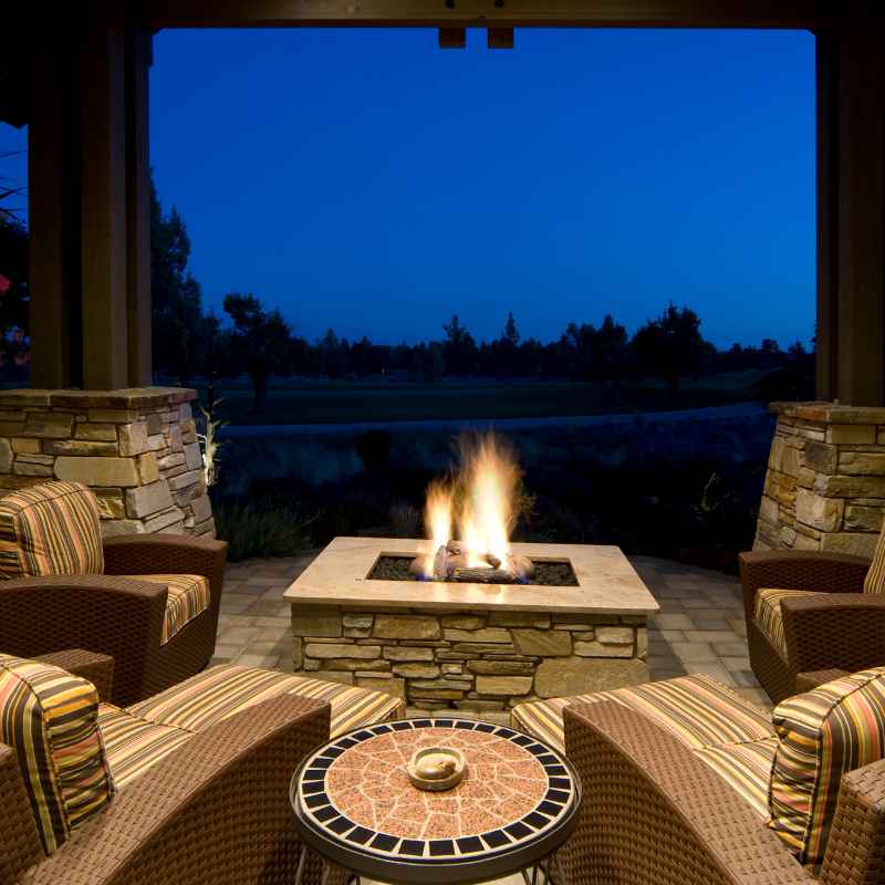 What is a Sunken Fire Pit in a Deck?