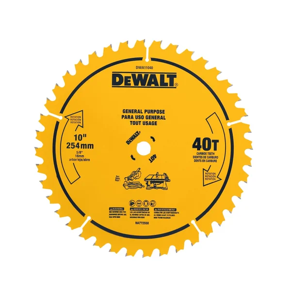 DEWALT DWA11040 10-inch 40-tooth general purpose table saw blade