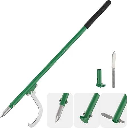 HOTYELL 60 in Steel Cant Hook, 3-in-1 Logging Tool, Log Peavey and Pickaroon