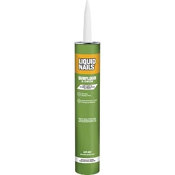 Liquid Nails subfloor and deck construction adhesive tube