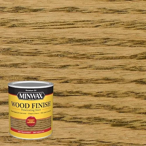 Minwax Driftwood wood stain quart can