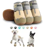 Hcpet anti-slip dog boots with reflective hook-and-loop straps Hcpet anti-slip dog boots with reflective hook-and-loop straps
