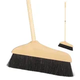 ULTECHNOVO Horsehair Broom for Hardwood Floors with Pine Wood Head ULTECHNOVO Horsehair Broom for Hardwood Floors with Pine Wood Head