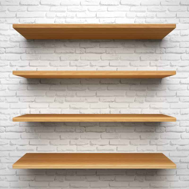 Built In Shelves Between Studs
