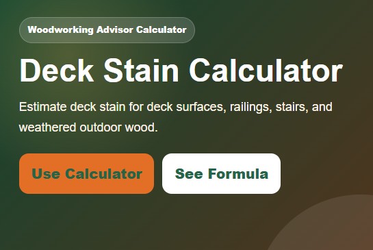 Deck Stain Calculator